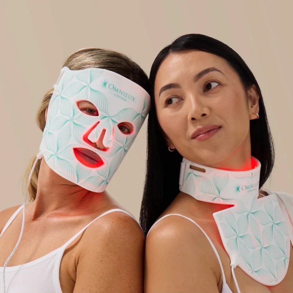 Omnilux Contour Red Light Mask Bundle - Face and Neck